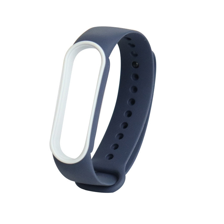 For Xiaomi Mi Band 5 Two-color TPE Replacement Strap Watchband